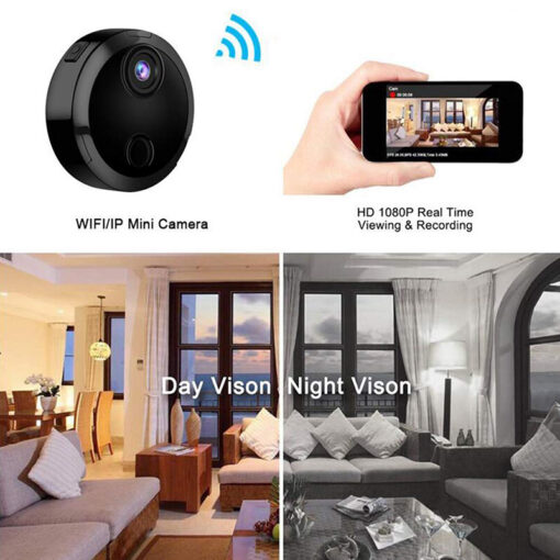 Mini Wifi kamera med HD 1080P, natt filming og bevegelsedetektor - Bilde 4