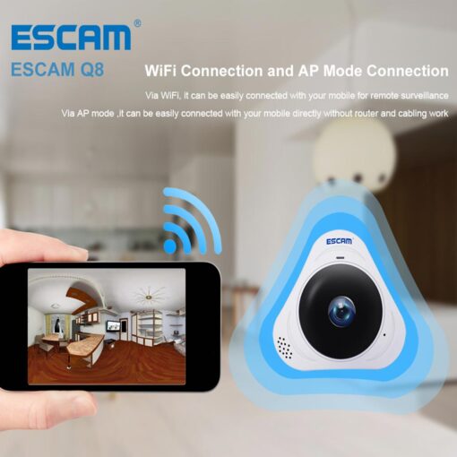 Q8 1.3MP 360 ponorama IP kamera med IR - Bilde 8